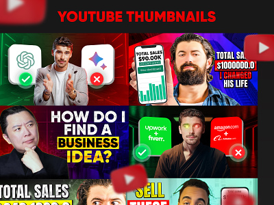 YouTube Video Thumbnail Designs banner cover art design influencer thumbail mentor thumbnail thumbnail thumbnails video youtube youtube banner youtube thumbnail youtube thumbnail design youtube thumbnails