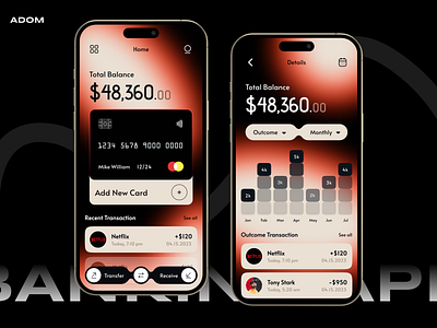 Mobile Banking App app app design app ui bank app banking app finance app mobile banking app ui ux wallet app