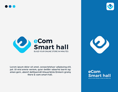 eCom smart hall- Logo brand icon ecom logo