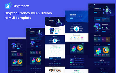 Cryptocurrency ICO & Bitcoin HTML5 Website template agency artificial biticon black company crypto cryptocurrency currency dark ico intelligence landing marketplace multipurpose nft pages seo software technology trading