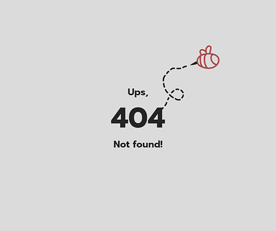 404 Not Found! 404 graphic design not found ui ups