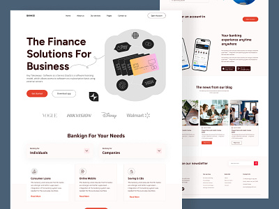 Banking landing page app banking branding dailyui design finance landing page ui ux web web design webdesigner website website design