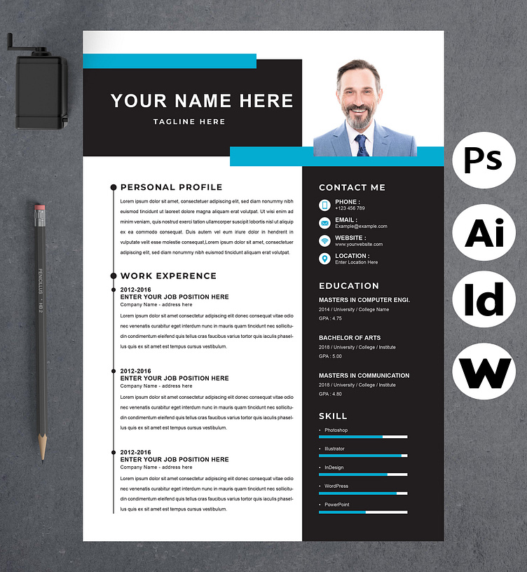 Attractive Resume Template 2023 by Attractive Resume on Dribbble