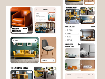 Modern furniture website best ui creative ui design design ecommerce furniture furniture website graphic design home page homedecor landing page landing page design minimalist modern modern ui tophats uiux user experience user interface web design website