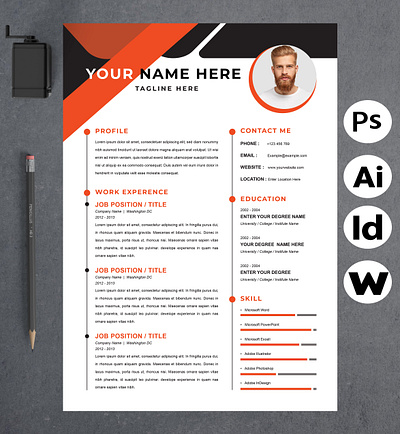 Creative Resume template resume clean