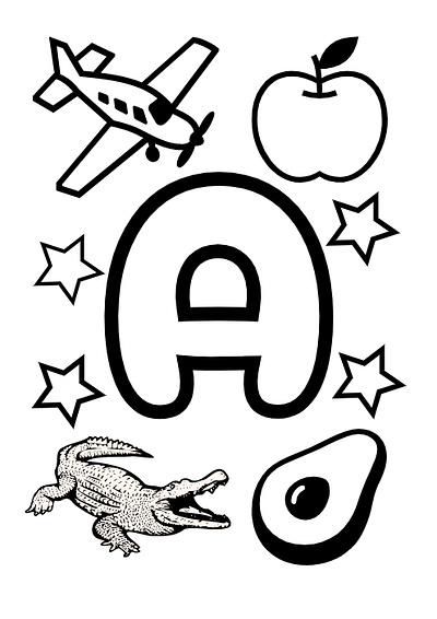 alphabet worksheet for kids abc alphabets design illustration kids printables