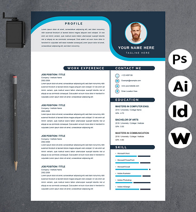 Bast Resume Template 2023 by Attractive Resume on Dribbble