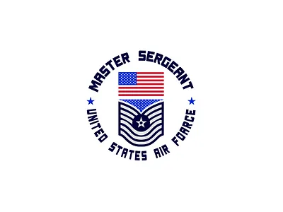 Master Sergeant United States Air Foarce 3d air air foarce animation branding design foarce graphic design logo logodesign master master sergeant minimalist logo motion graphics sergeant states ui united united states