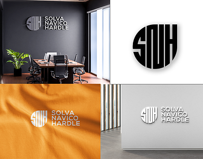SNH LOGO DESIGN brand logo branding graphic design logo minimalistic monogram