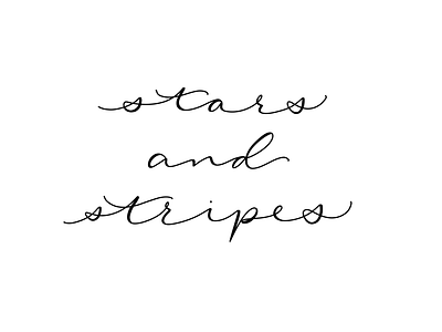 Stars and Stripes america american art calligraphy digital art hand lettered illustration patriotic art stars and stripes