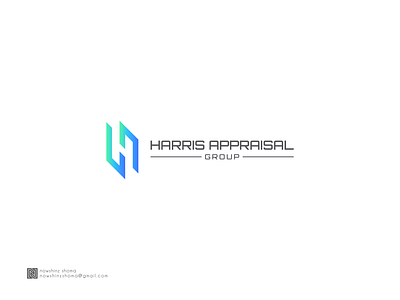 HARRIS APPRAISAL company graphic design logo logo design minimal modern logo