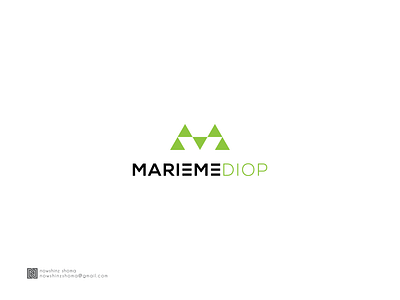 MARIEME DIOP company graphic design logo logo design modern logo