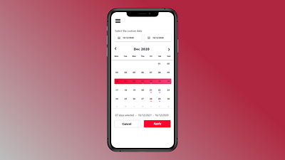 DailyUI - 080 - Date Picker application daily 100 challenge dailyuichallenge date date picker design design art designer