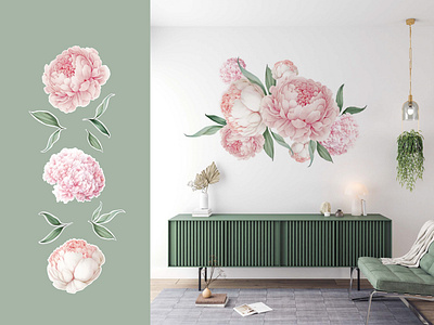 Wall Sticker Design 2d 2d art 2d illustration concept creative design digital digital art florar flower graphic design illustration printing printing design wall wall design