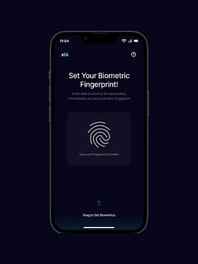 Make Details Biometric Fingerprint Authentication app design graphic design illustration logo mobile mobile app typography ui ux vector