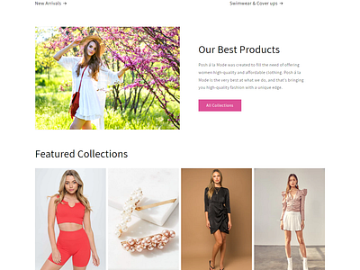 poshalamode.com E-commerce Store made on Shopify ecommerce shop shopify ui web design web editing website website management