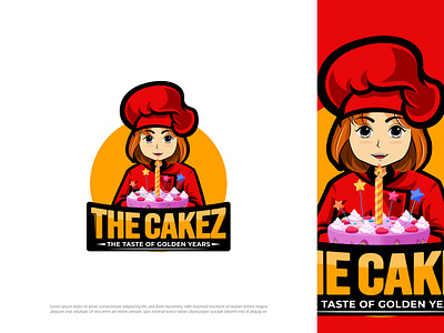 The Cakez Logo Design 3d animation app branding design graphic design illustration logo ui vector