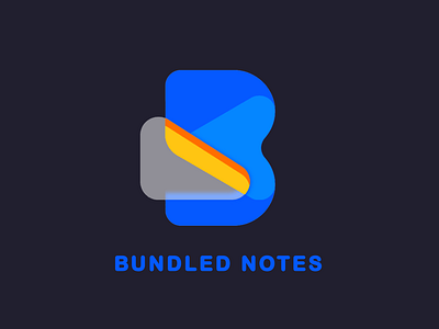 Icon Design - Bundled Notes branding flat glassmorphism graphic design icon icon design logo logo design ui vector
