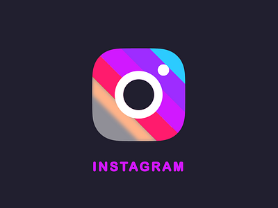 Icon Design - Instagram design flat glassmorphism graphic design icon icon design illustration logo logo design ui