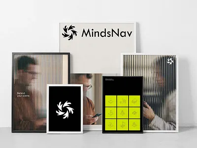 Mindsnav Branding branding design editorial graphic design illustration logo logodesign vector
