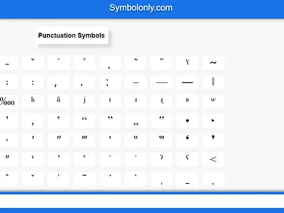 Punctuation Symbols cool symbols copy and paste symbols puctuation symbol punctuation symbol symbols textsymbols