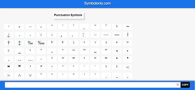 Punctuation Symbols cool symbols copy and paste symbols puctuation symbol punctuation symbol symbols textsymbols