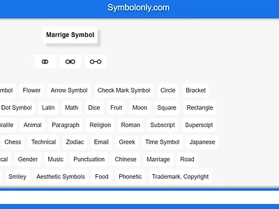 Marriage Symbol cool symbols copy and paste symbols marriage marriage symbol symbol symbols textsymbols