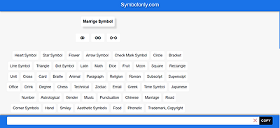 Marriage Symbol cool symbols copy and paste symbols marriage marriage symbol symbol symbols textsymbols