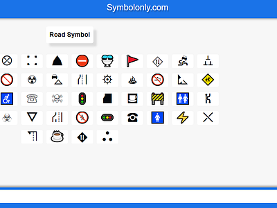 Road Symbol cool symbols copy and paste symbols road road signs road symbol symbol symbols textsymbols