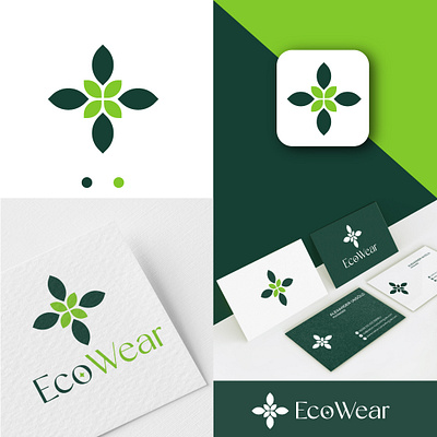 EcoWear - Logo Design (Unused) abstruct logo applogo branding creative logo creativelogo design graphicdesign icon letterlogo logo logoconcept logoidea logologo logomark logos modernlogo symbol vector