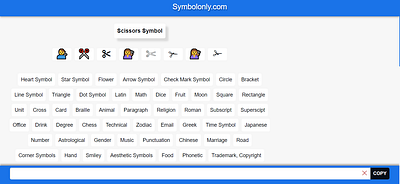 Scissors Symbol cool symbols copy and paste symbols scissors scissors symbol symbol symbols textsymbols