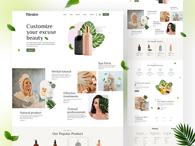 Beauty Product eCommerce Website beauty care beautyproduct branding ecommerce graphic design landingpage shop skin care ui ui design ux webdesign website