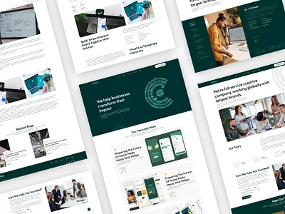 IT Company Landing Page UI agency company digital agency it company landing page marketing tech company ui ui kit ux web design web kit website