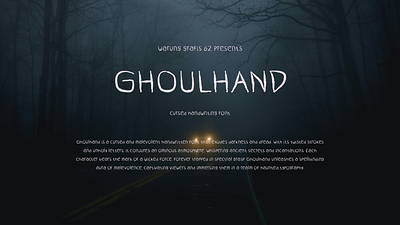 Ghoulhand Cursed Handwriting | FREE FONT creepy font font design graphic design horror movie