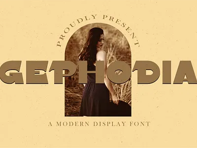 Gephodia a Vintage Display Font packaging design