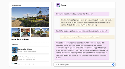 Chat-GPT based AI-Travel Booking Web App Solution app design design figma prototype ui ui ux design ux