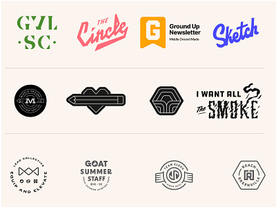 May Round-Up badge badge design branding cream design iconography illustration logo typography ui