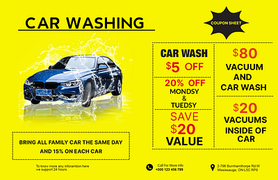 CAR WASH COUPON DESIGN car wash coupon coupon coupon design