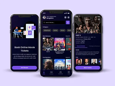 Movie Booking App ui