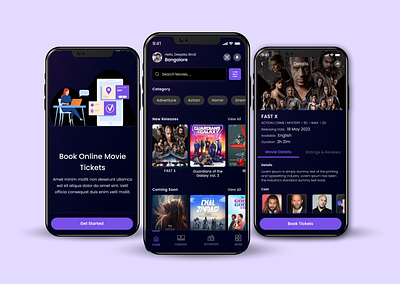 Movie Booking App ui