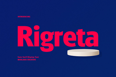 Rigreta Sans Serif Display Font animation branding design font fonts graphic design illustration logo nostalgic