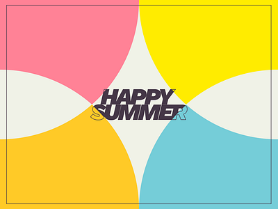 HAPPY SUMMER awesome branding cool design discover omni figma graphic design happy illustration logo omni summer ui vector