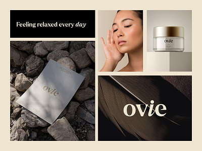 Ovie advetising art direction beauty brand identity branding cosmetics design graphic design illustration logo logos logotype packaging vector visual identity