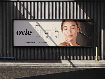 Ovie beauty brandidentity branding cosmetics design graphic design logo outdoor