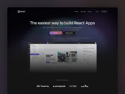 Landing page experiment design figma landing page ui ux web design website