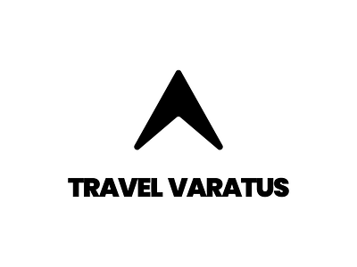 Travel Varatus Logo black and white black logo bold logo branding design graphic design logo logo design minimalistic logo premium logo simple logo travel agency logo travel logo