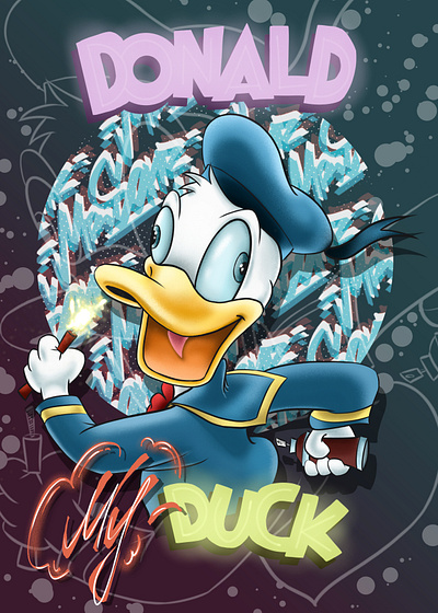 Donald "My-Duck" design illustration procreate raster graphics