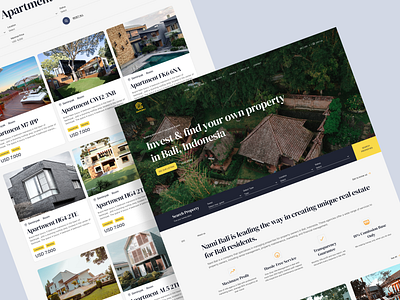 Nami Bali - Property Management Web Design typography ui ui ux ux