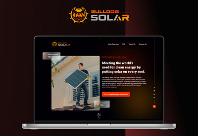 Website for a solar company. design figma minimal modern new ui solar solarpanels ui ui design website design