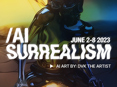 The first sentient AI ai surrealism digital art dvk the artist exquisite workers futurism gallery humanity mind physical exhibition sapience sentience storytelling superchiefgallery thoughts ultra contemporary video art